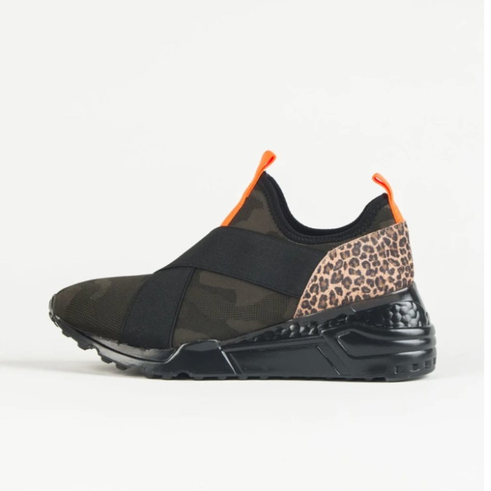 STEVE MADDEN Cryson Leopard/Camo Sneaker 9